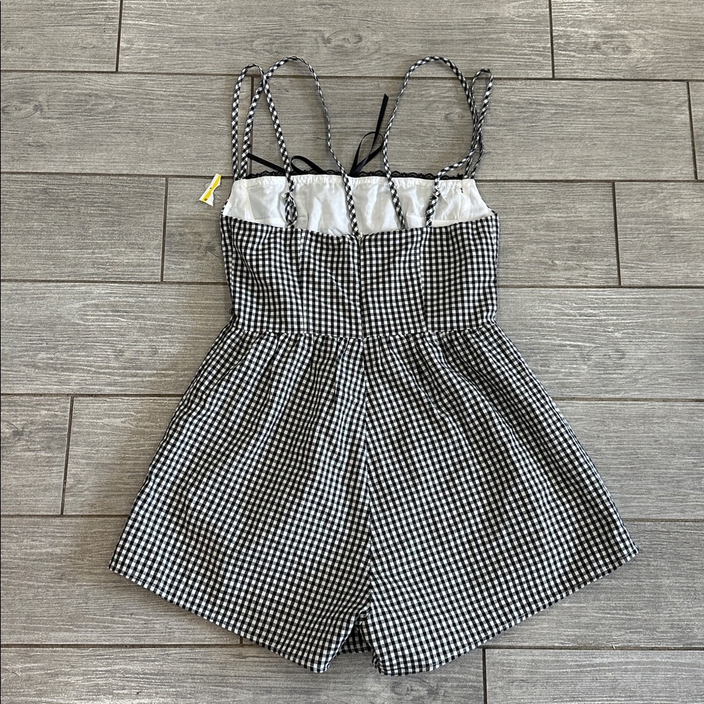 Princess Polly Trynia Gingham Cotton Romper New! - Picture 10 of 13
